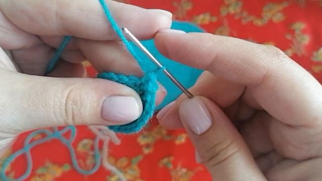 Прибавка из полустолбиков с одним накидом(пр. из пссн)