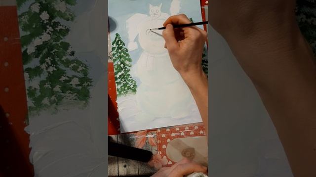 Нарисовать снеговика смотреть онлайн