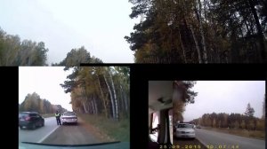 Остановка ИДПС, подсветка днища и вопрос оборвать провода - Снежинск 25 сентября 2015