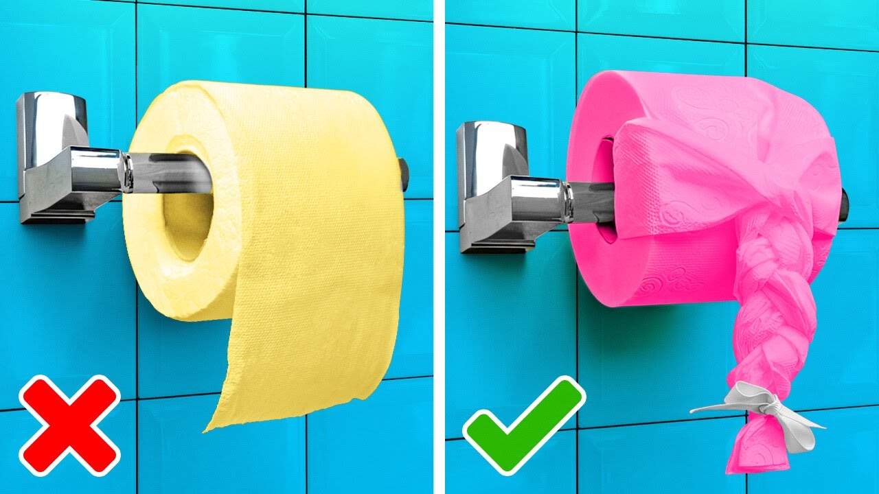 Гениальные хаки для ванной комнаты || Преображение грязной ванной комнаты? смотреть онлайн