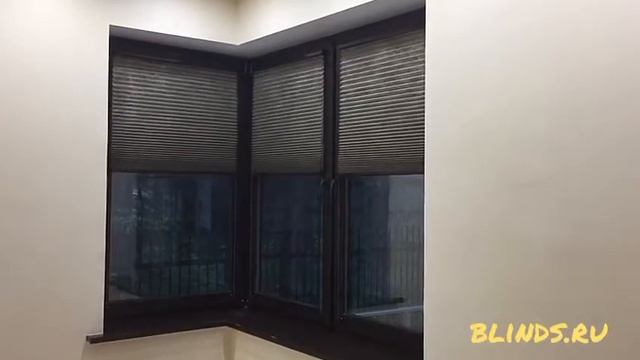 Моторизированные шторы плиссе. Управление шторами с пульта ду. смотреть онлайн