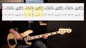 Jackie Wilson - (Your Love Keeps Lifting Me) Higher And Higher (bass cover with tabs in video)
