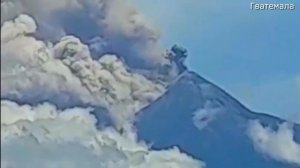 Извержение вулкана Фуэго в Гватемале 4 июля 2022