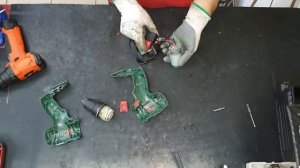 Brush smoke and flames, BOSCH PSR 1440 LI-2