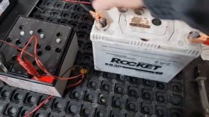 АККУМУЛЯТОР 45 Ач,   ROCKET  MF.  Заряд. Тестирование.