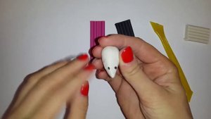 Лепим из пластилина вместе с малышом. Лепим мышку.