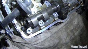 Доработка масляных каналов в постелях распредвалов, на Хонде магна 750.