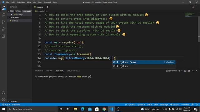 OS Module In Nodejs | Nodejs Core Modules | Master Nodejs #6