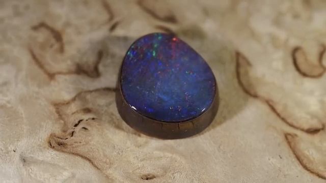 Великолепный черный болдер опал из Австралии. Очень редкий! смотреть онлайн