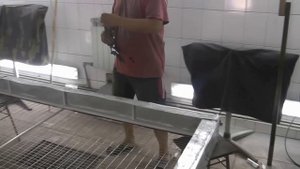 Вентиляция в малярной камере, опять переделываем короб.