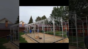 теплица 4х8 установка за 10 минут
