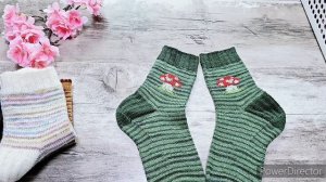 НОСКИ ИЗ ОСТАТКОВ ПРЯЖИ / ВИДЕО ДЛЯ ВДОХНОВЕНИЯ 🌸