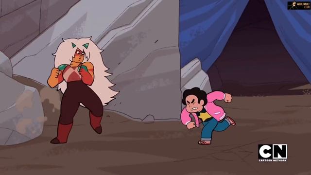 Steven univers встреча с Яшмой. Лютый Стивен решил бится с Яшмой.