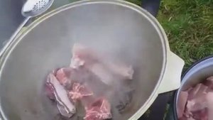 шулюм из трёх видов мяса