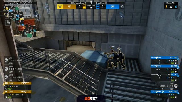 Grayhound vs Vitality | Map 2 Vertigo | ESL Pro League Season 17