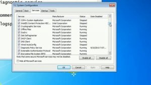 How to enable or disable Diagnostic Policy service using system configuration in windows 7