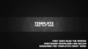 Simple Channel Art Template 10 - Free Photoshop Download