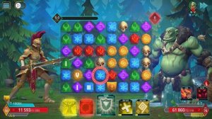 puzzle quest 3 - Dok vs Огр племени Кора (75 уровень)