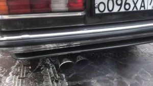 Mercedes W123 ОМ 617 выхлоп