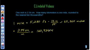 Converting Miles to Inches to Cm to Km