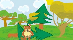 Мишка косолапый по лесу идёт шишки собирает песенки поёт стих  видео мультик
