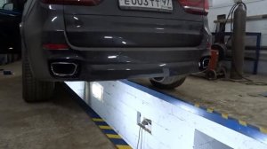 изменение звука выхлопной системы на БМВ Х5