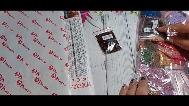 РАСПАКОВКА АЛМАЗНОЙ МОЗАИКИ( ЖИВОПИСИ) С АЛИ)))ПИОНЫ#распаковка#алмазнаявышивка,  #handmade