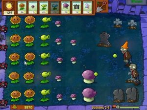 Plants vs Zombies / Adventure 1 Night 6 / Растения против Зомби / Прохождение