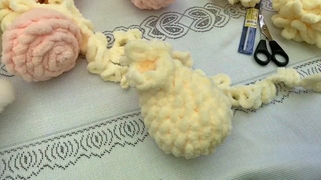 Заяц из Alize Puffy ! 1 часть. Вязание плюшевых игрушек !