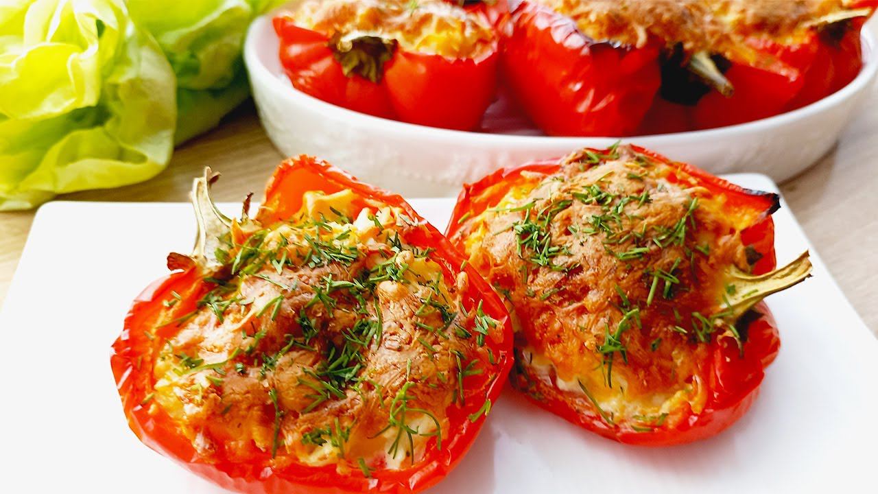 Приготовьте вкусный ужин.   Быстрый и очень простой рецепт фаршированного перца!