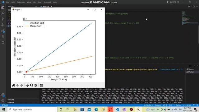 Time Complexity Of Merge & insertion Sorting | Python |2022