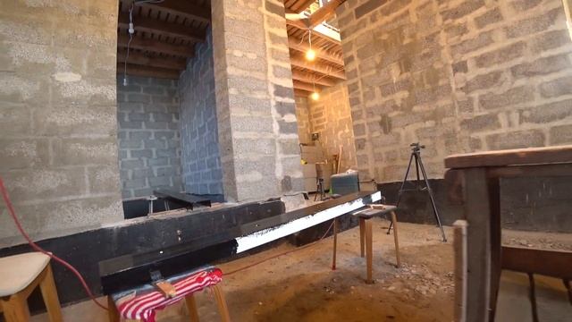 УСТАНОВКА ШВЕЛЛЕРА в несущей стене | Постройка дома своими руками смотреть онлайн