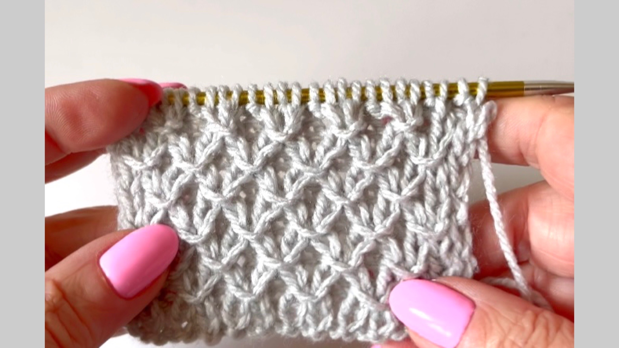 Красивый и очень простой узор на основе резинки 1х1 смотреть онлайн