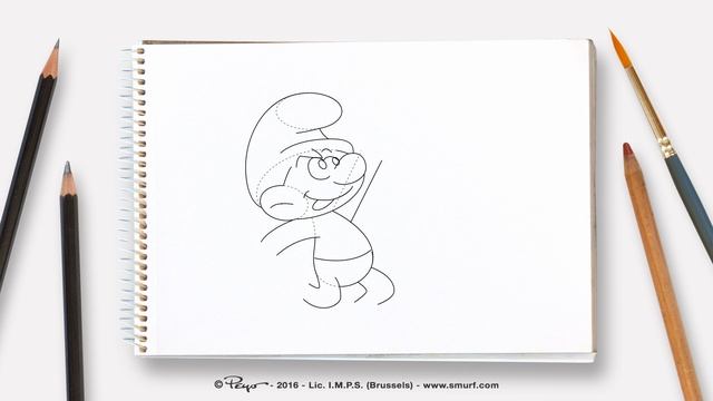 Как рисовать Силача • Смурфики смотреть онлайн