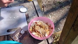 Приготовление шашлыка из сазана