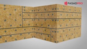 Монтаж рустовочного профиля