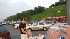 Помпейская печь на базе прицепа.