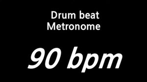 90 bpm drumbeat metronome