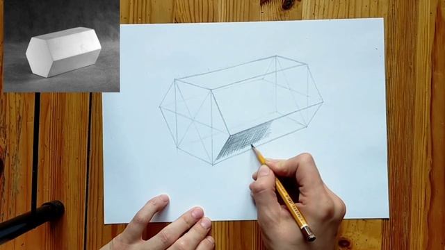 Построение шестигранника в положении лёжа. УРОК 9
