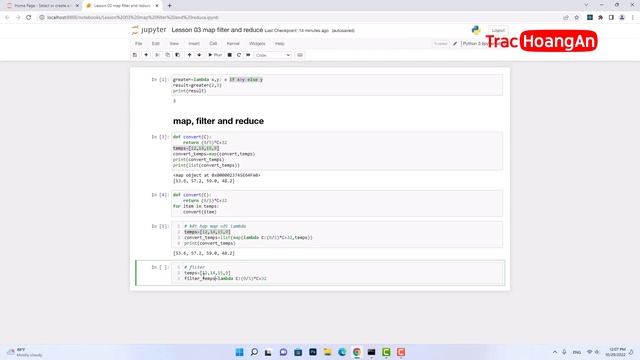 Bài 03 Python nâng cao - map filter và reduce | map, filter and reduce in Python