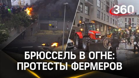 Брюссель в огне и навозе – протест фермеров перерос в столкновения с полицией