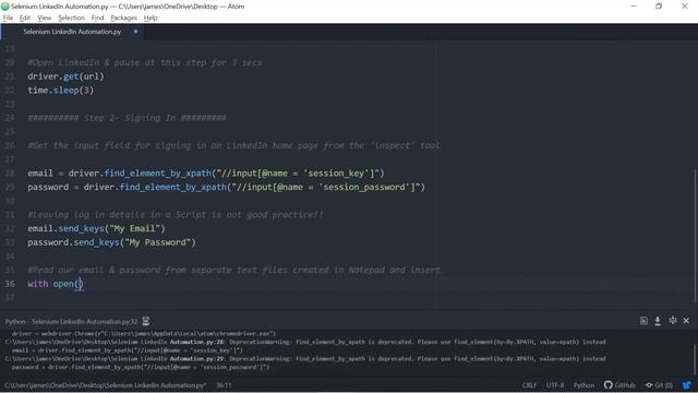 Automate LinkedIn with Python and Selenium | Step by Step Automation #pythonprojects #python