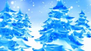 Зимний лес футаж