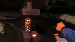 Самодельная печка на отработанном масле