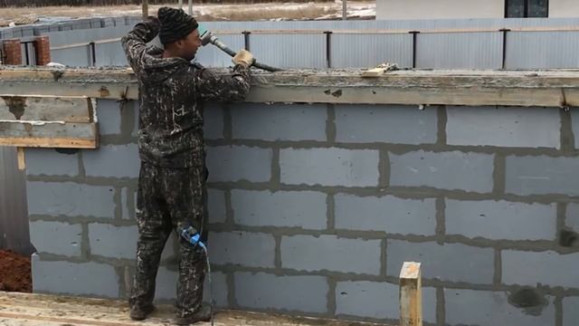 Кладка стен из газобетона по проекту Z500! смотреть онлайн