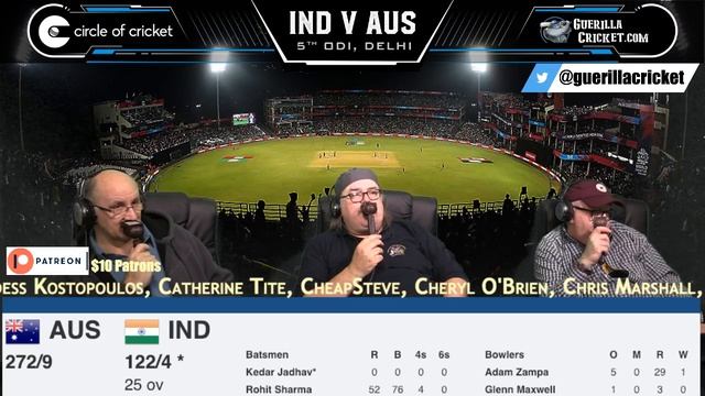 IND v AUS 5th ODI Delhi - 2nd innings