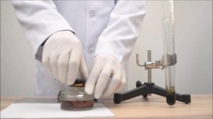 Реакция марганцовки с серной кислотой/The reaction of potassium permanganate with sulfuric acid