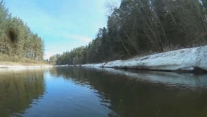 42 км. на пакрафте, начало апреля. Морж-марафонец, блин.