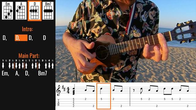 Redbone - Come And Get Your Love (Ukulele Tutorial)