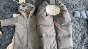 Как одеть малыша зимой и осенью) Сумка на прогулку с ребёнком,  варежки на ручку коляски!